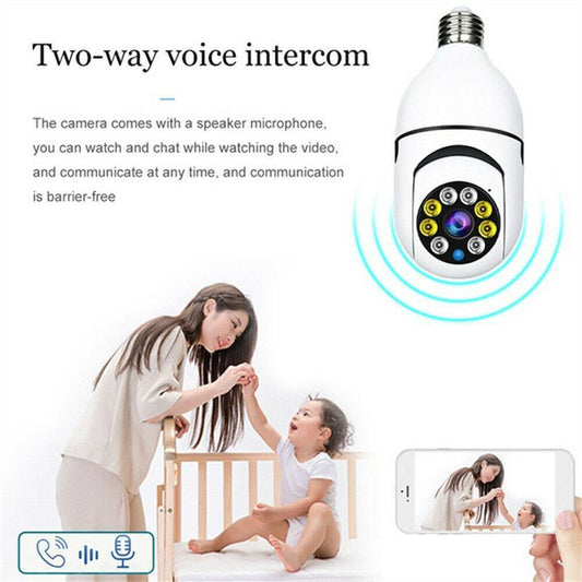 1080p Light Bulb Security Camera – Smart WiFi Home Protection